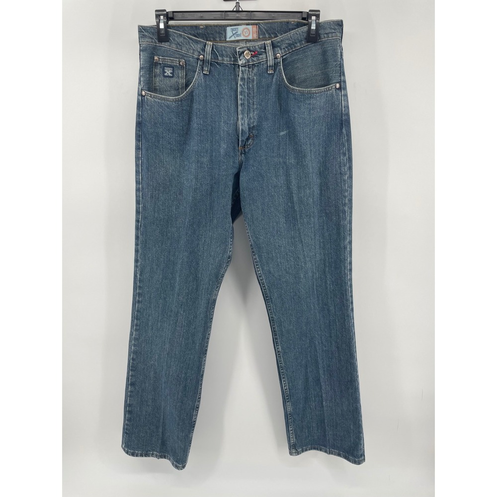 Wrangler Twenty Xtreme Jeans Men 34x32(33) Blue Bootcut Western Rodeo Ranch
